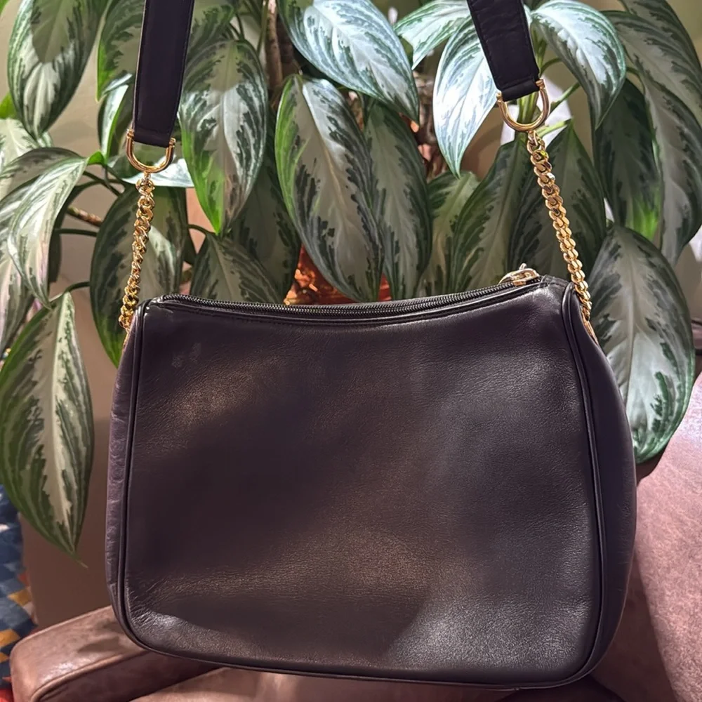 Paloma Picasso‎ Vintage Italian black handbag